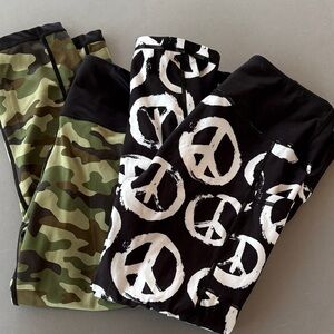 CVG Camouflage and Peace Sign Leggings